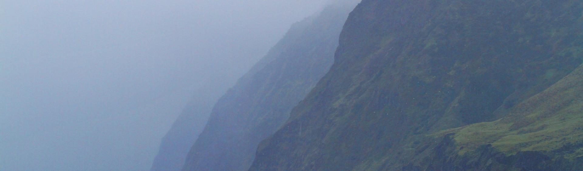 Paysage de l'archipel Tristan da Cunha